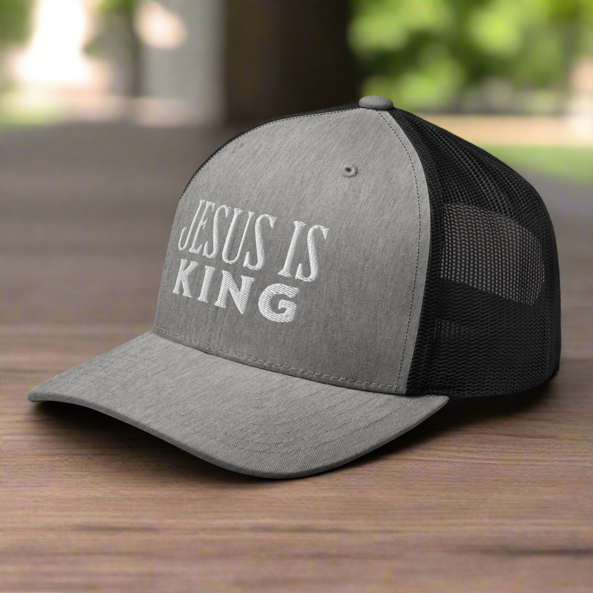 Jesus Is King Christian Trucker Hat