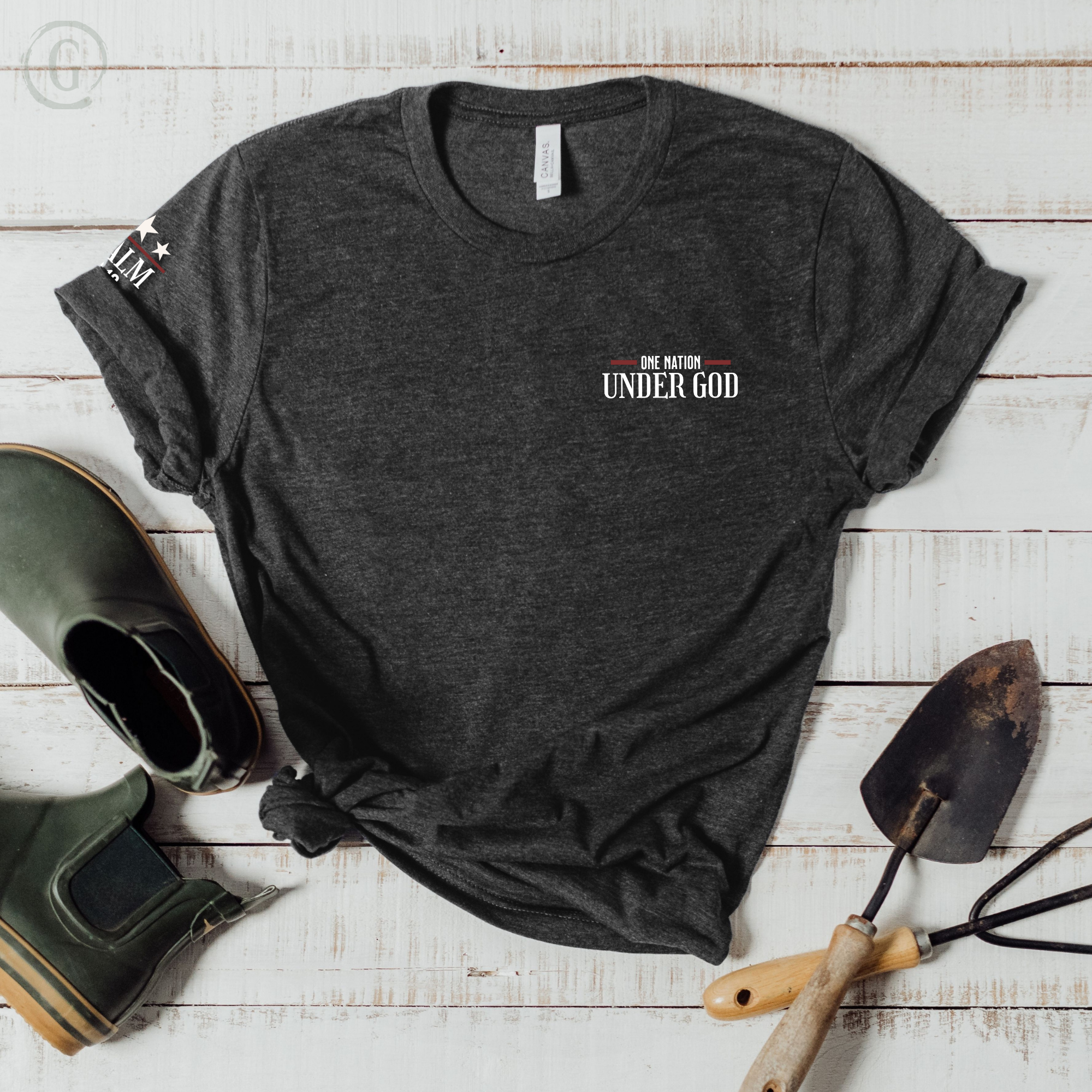 One Nation Under God Pocket-Size Print Unisex Christian T-Shirt