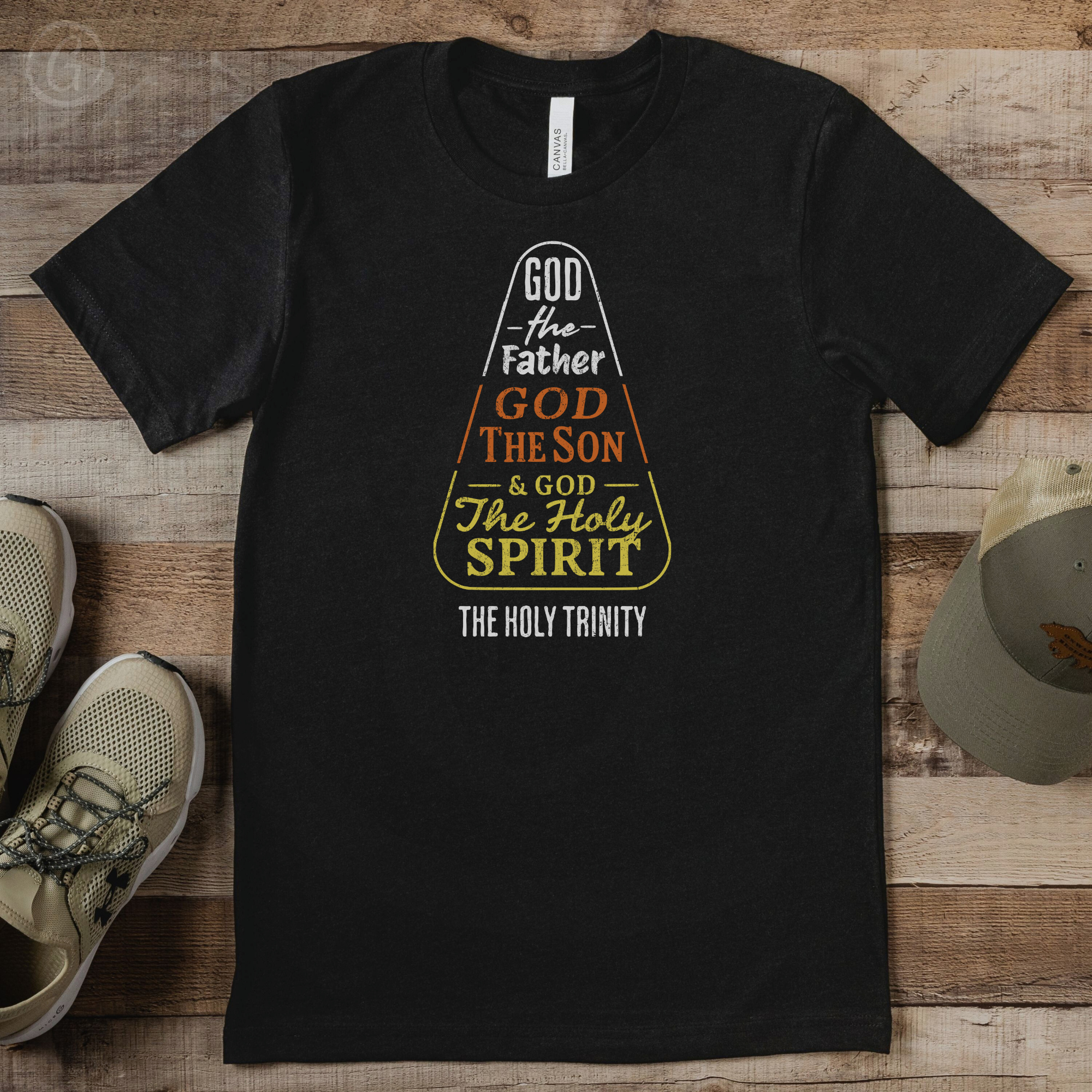 Candy Corn Trinity Unisex Christian T-Shirt