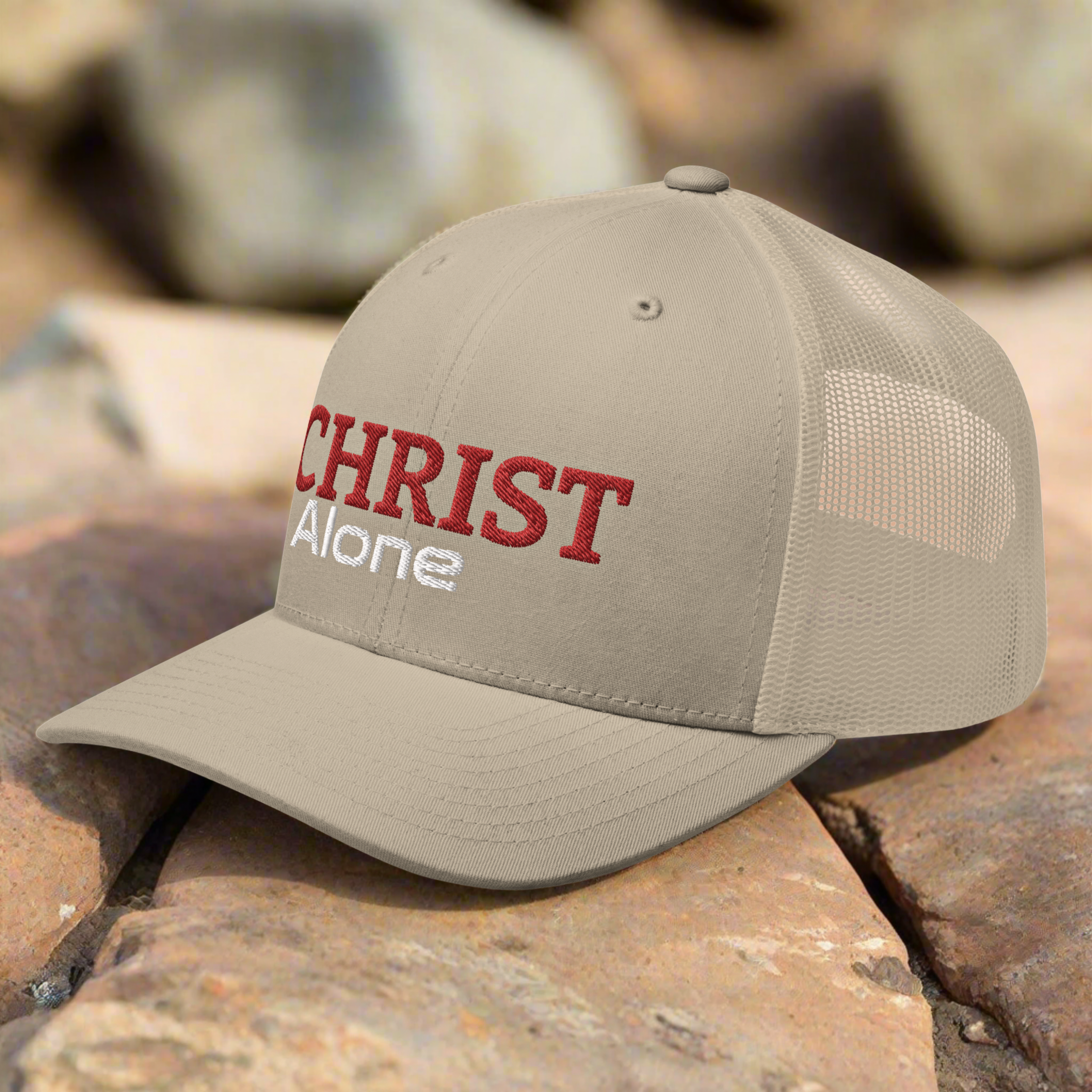 Christ Alone Trucker Hat