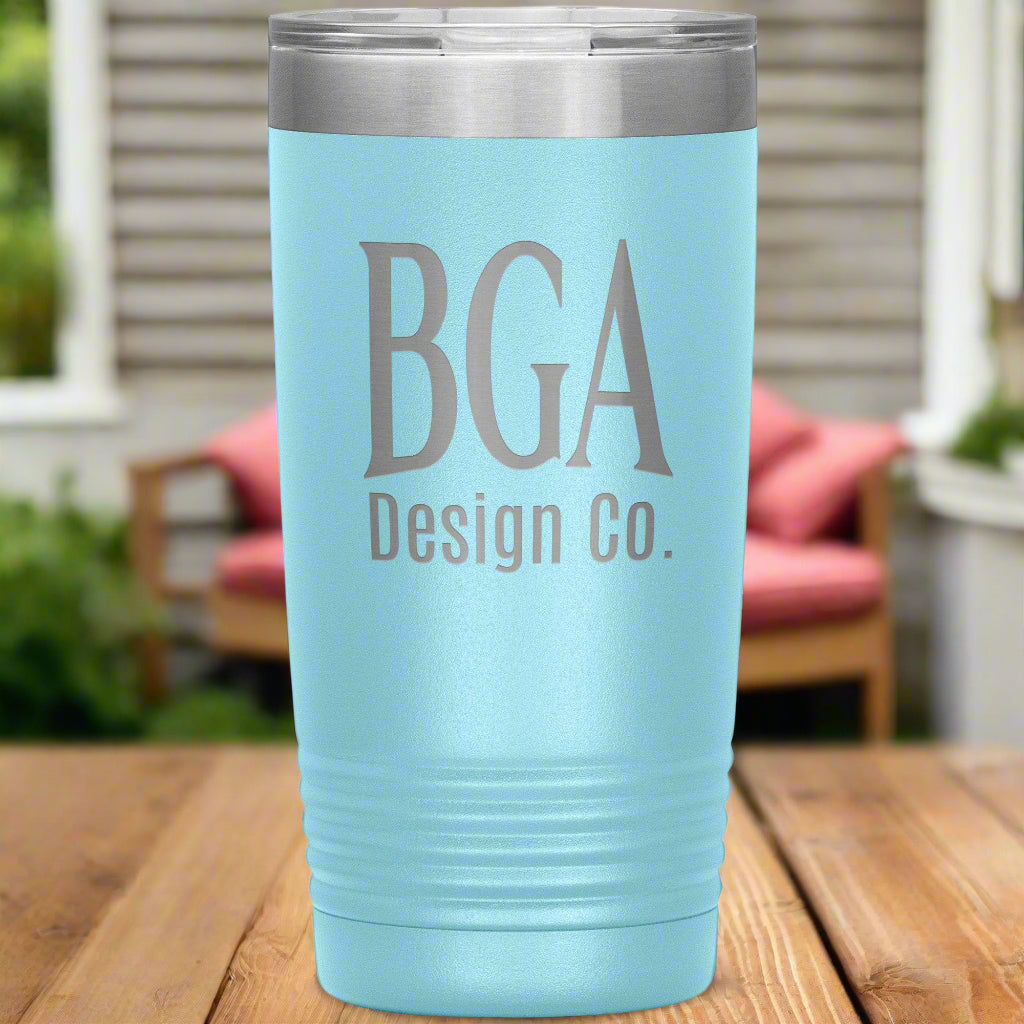 By Grace Alone Design Co. 20oz Tumbler Light Blue
