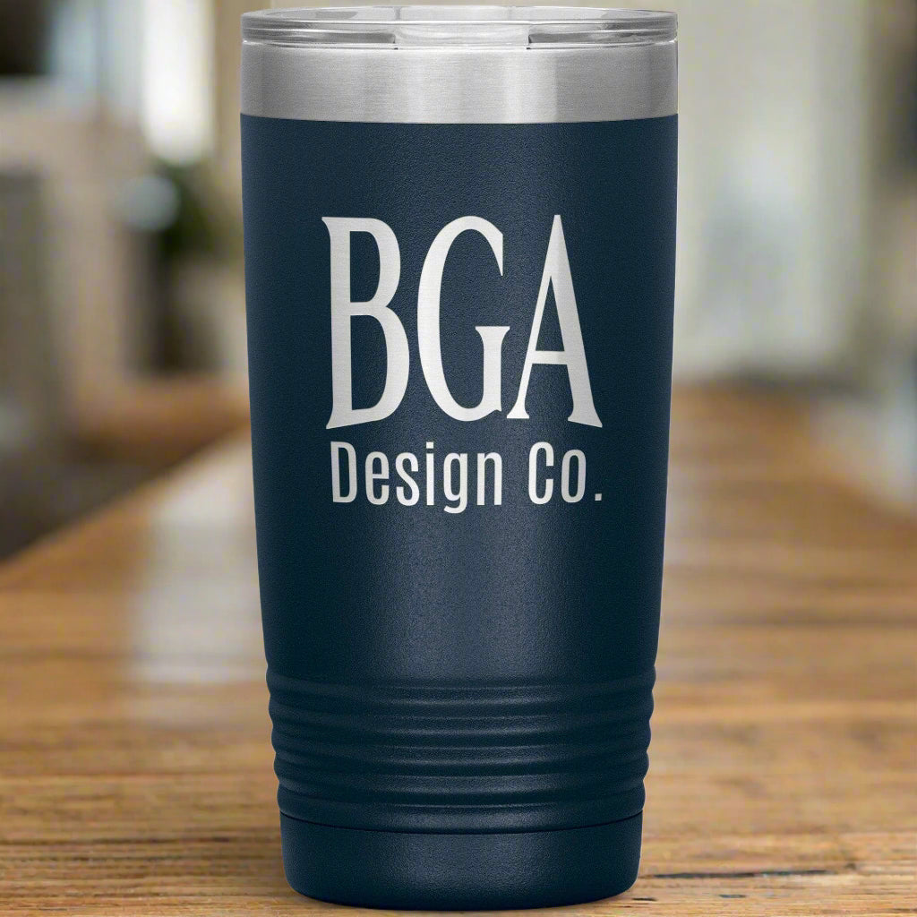 By Grace Alone Design Co. 20oz Tumbler Navy