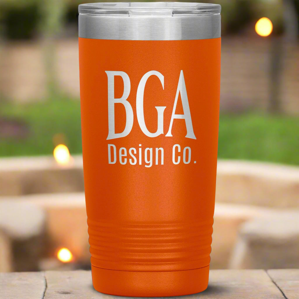 By Grace Alone Design Co. 20oz Tumbler Orange