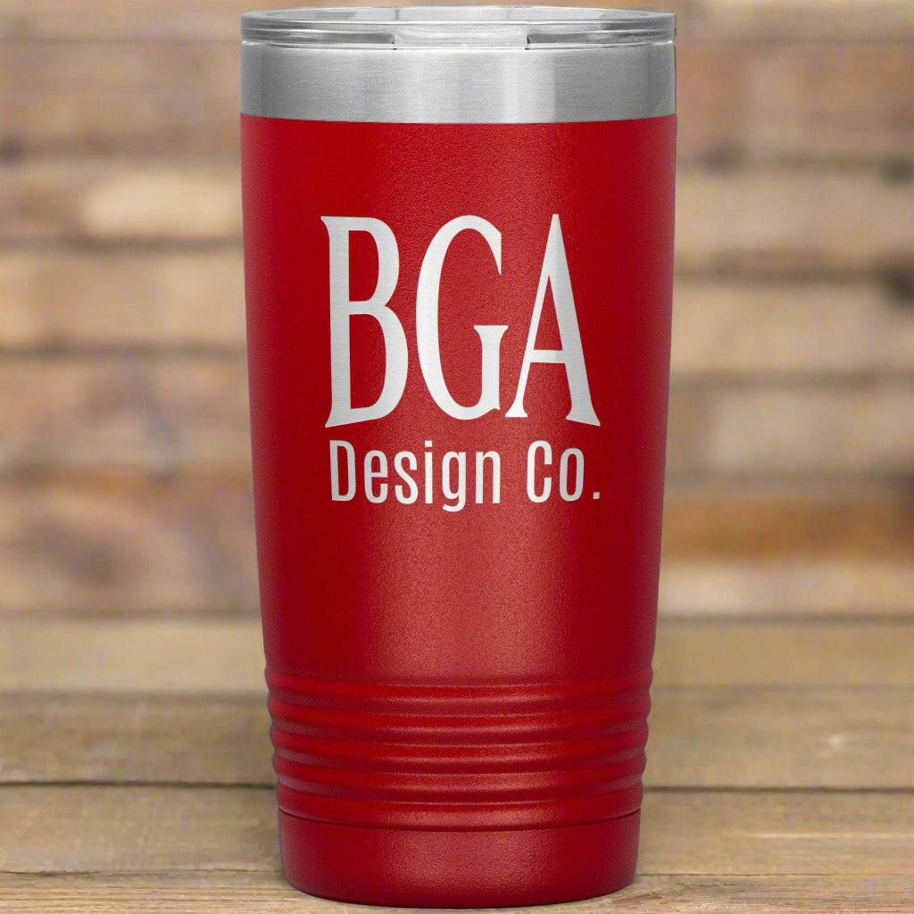 By Grace Alone Design Co. 20oz Tumbler Red