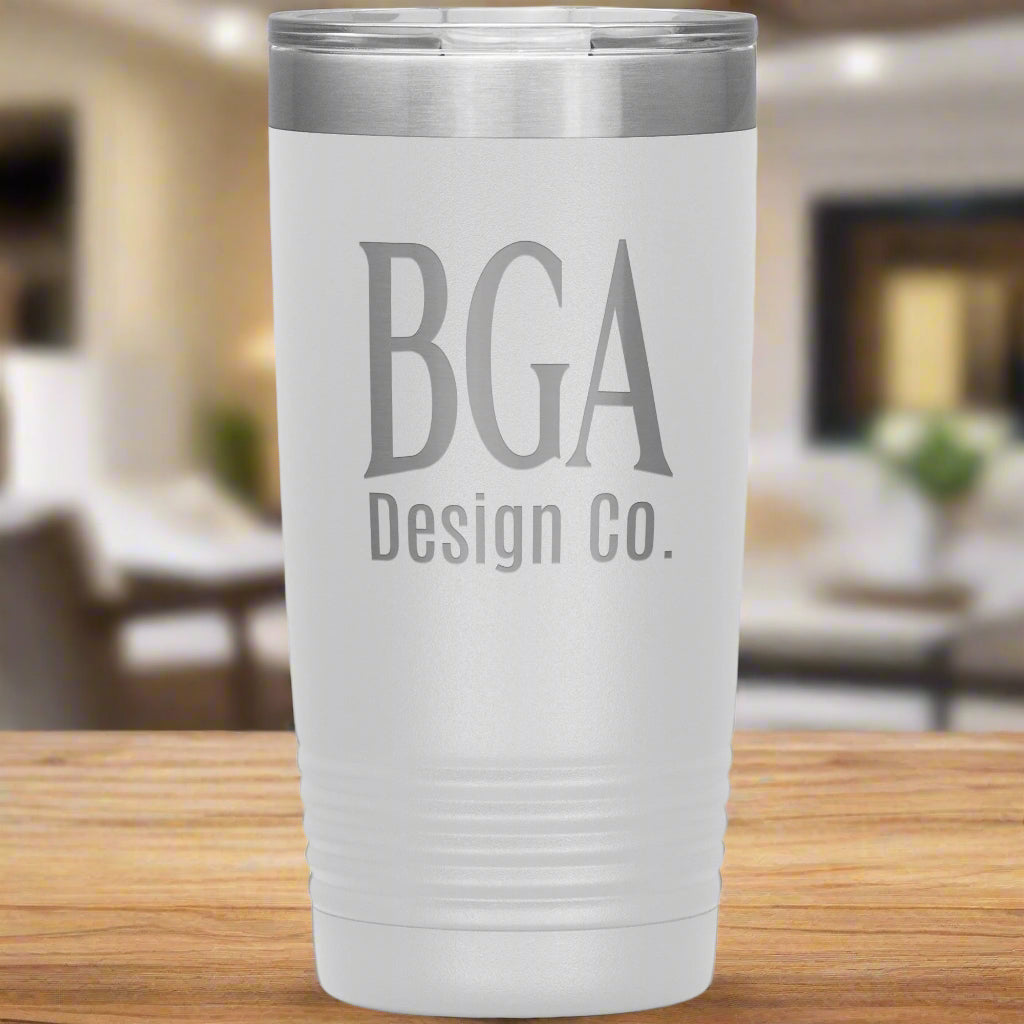By Grace Alone Design Co. 20oz Tumbler White