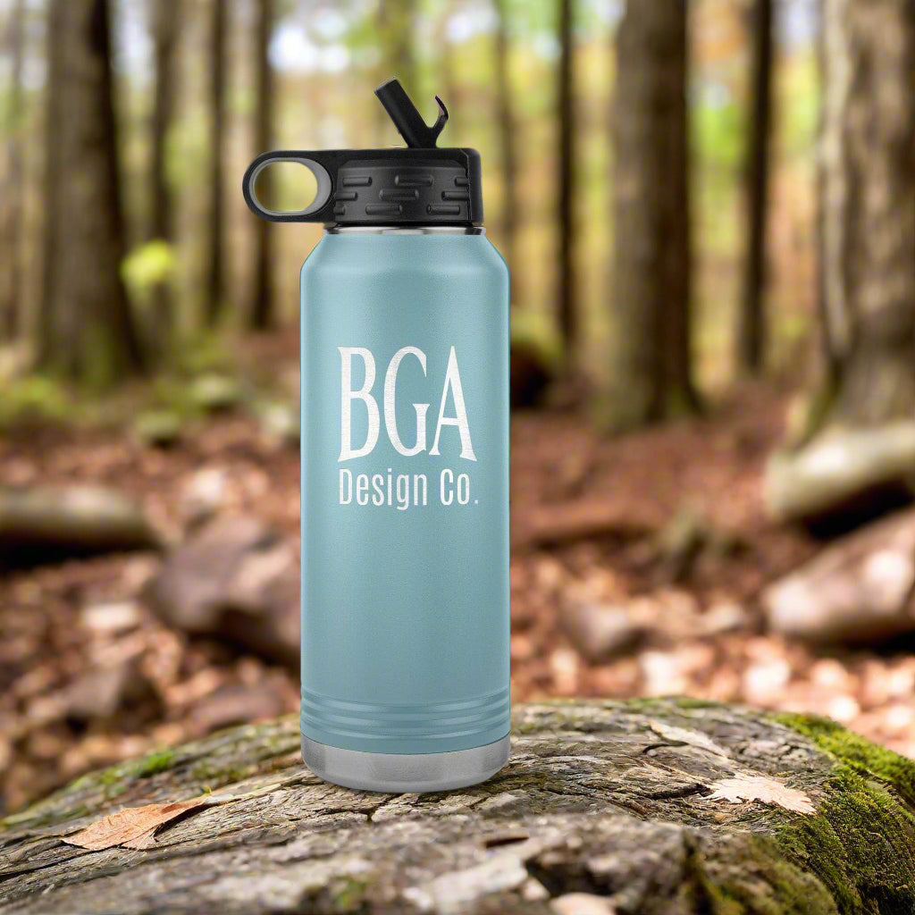 By Grace Alone Design Co. Logo 32oz Insulated Water Bottle