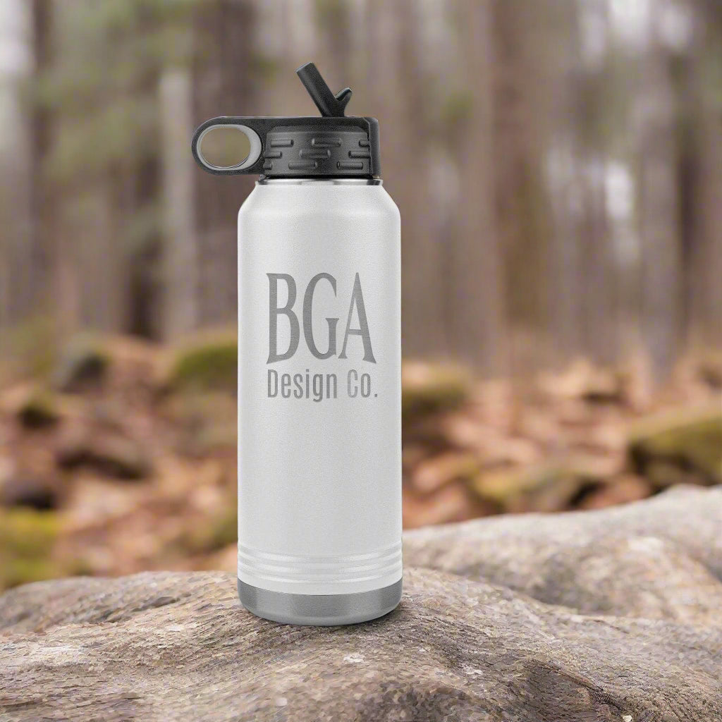 By Grace Alone Design Co. Logo 32oz Insulated Water Bottle
