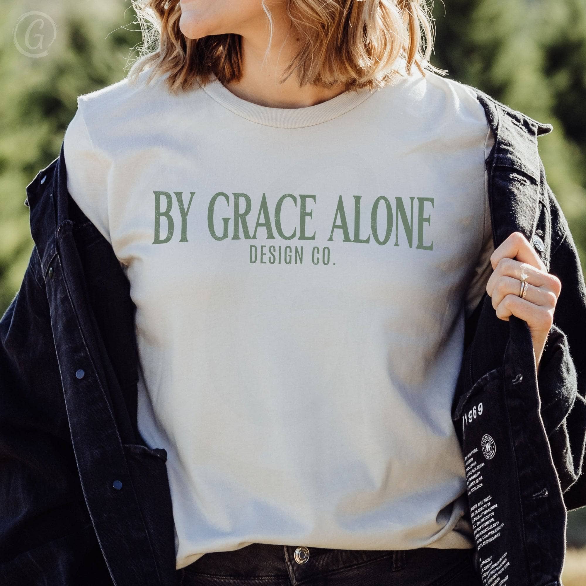 By Grace Alone Design Co. Logo Unisex T-Shirt Classics Silver