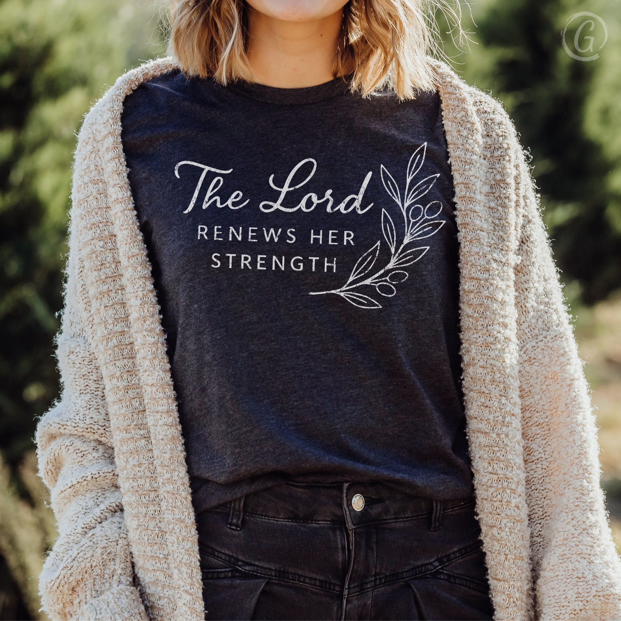 The Lord Renews Her Strength Unisex Christian T-Shirt