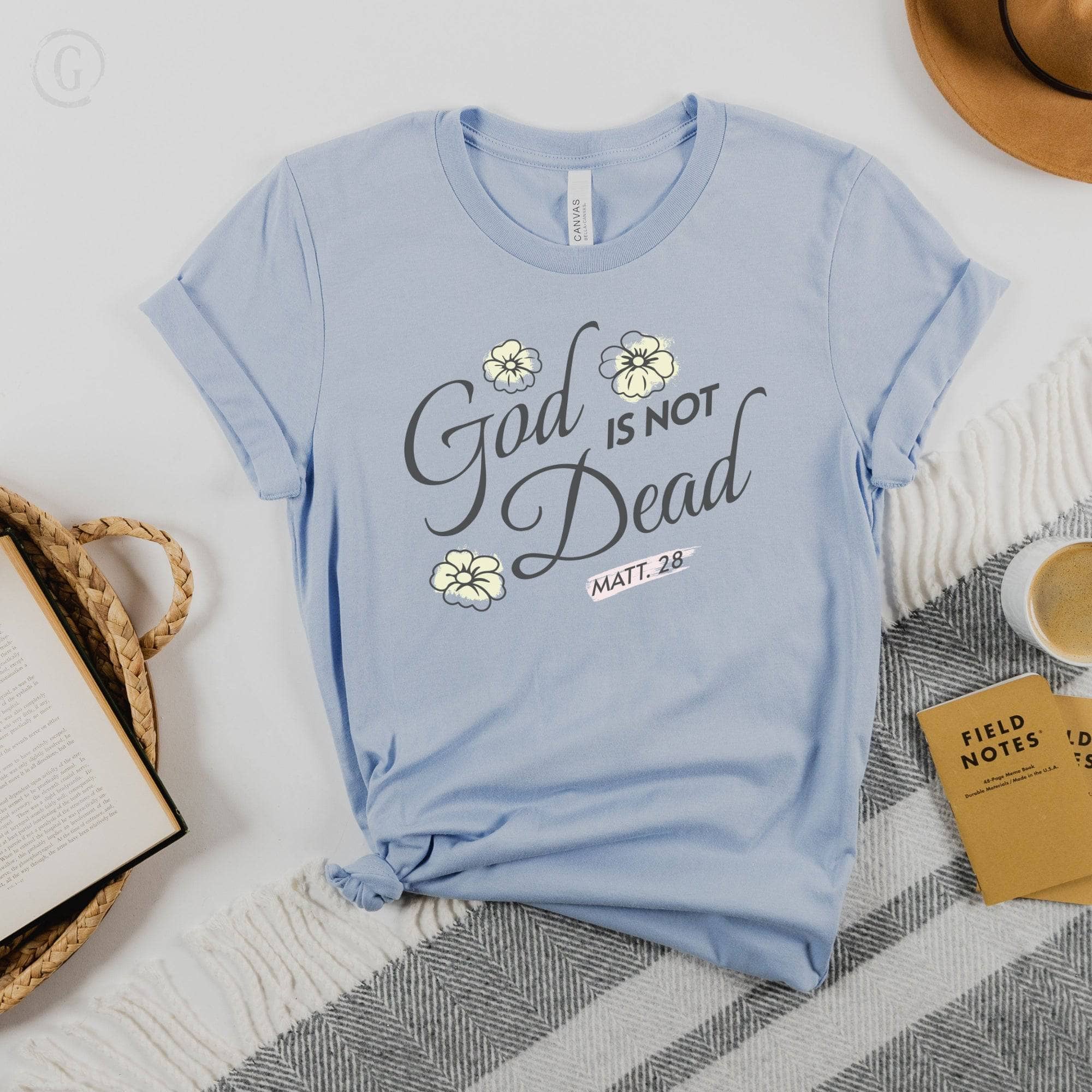 God Is Not Dead Matthew 28 Unisex T-Shirt Classics Baby Blue