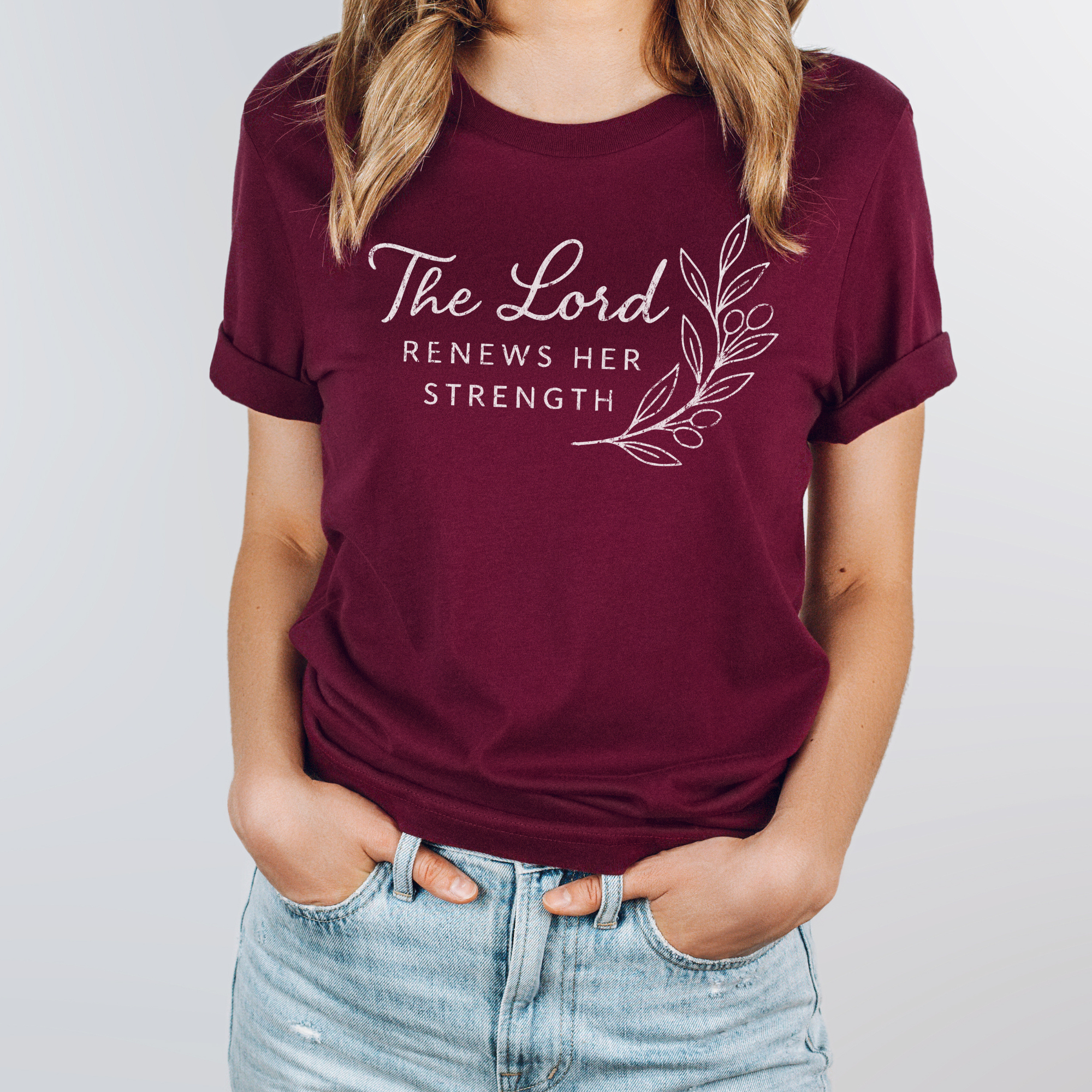 The Lord Renews Her Strength Unisex Christian T-Shirt