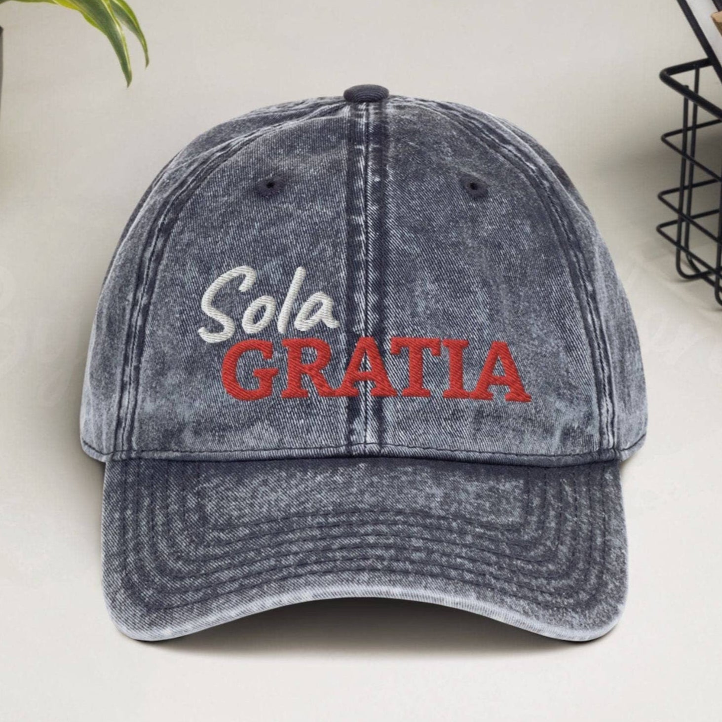 Sola Gratia Vintage Hat Navy
