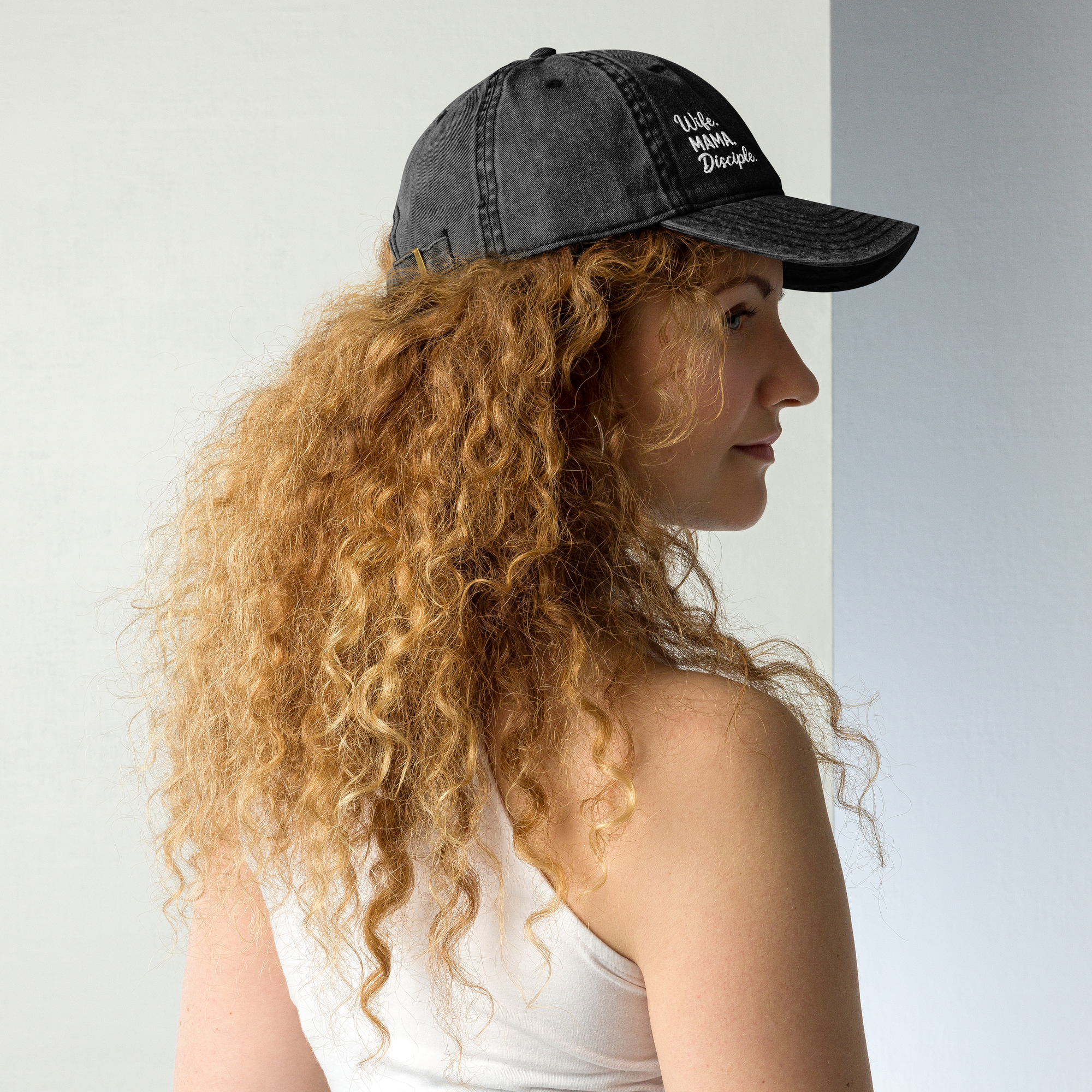 Wife. Mama. Disciple. Vintage Christian Dad Hat