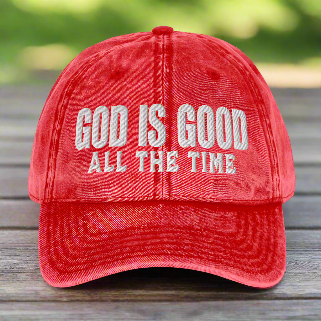 God Is Good All The Time Vintage Christian Hat