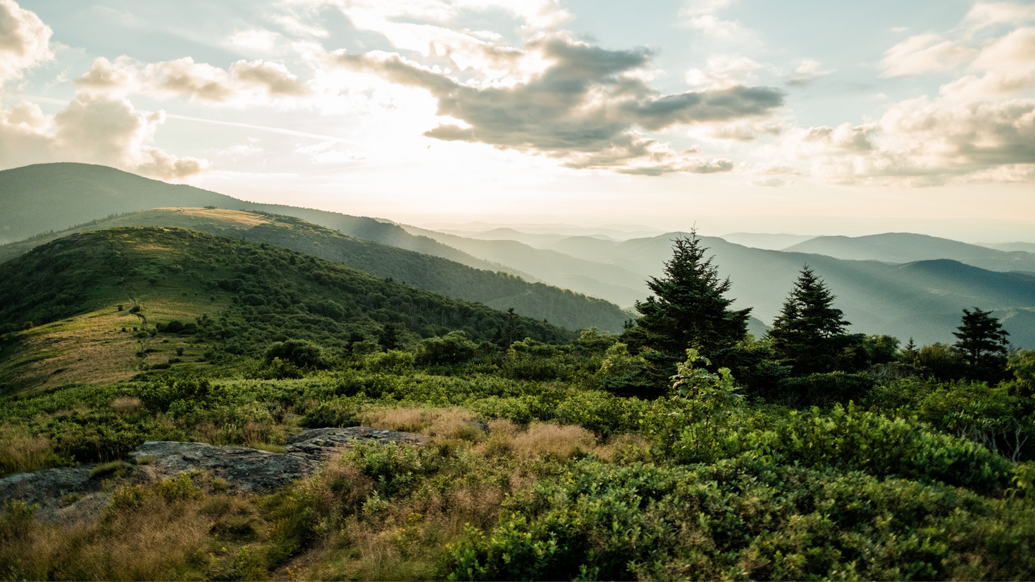 Pilot mountain fall sunrise