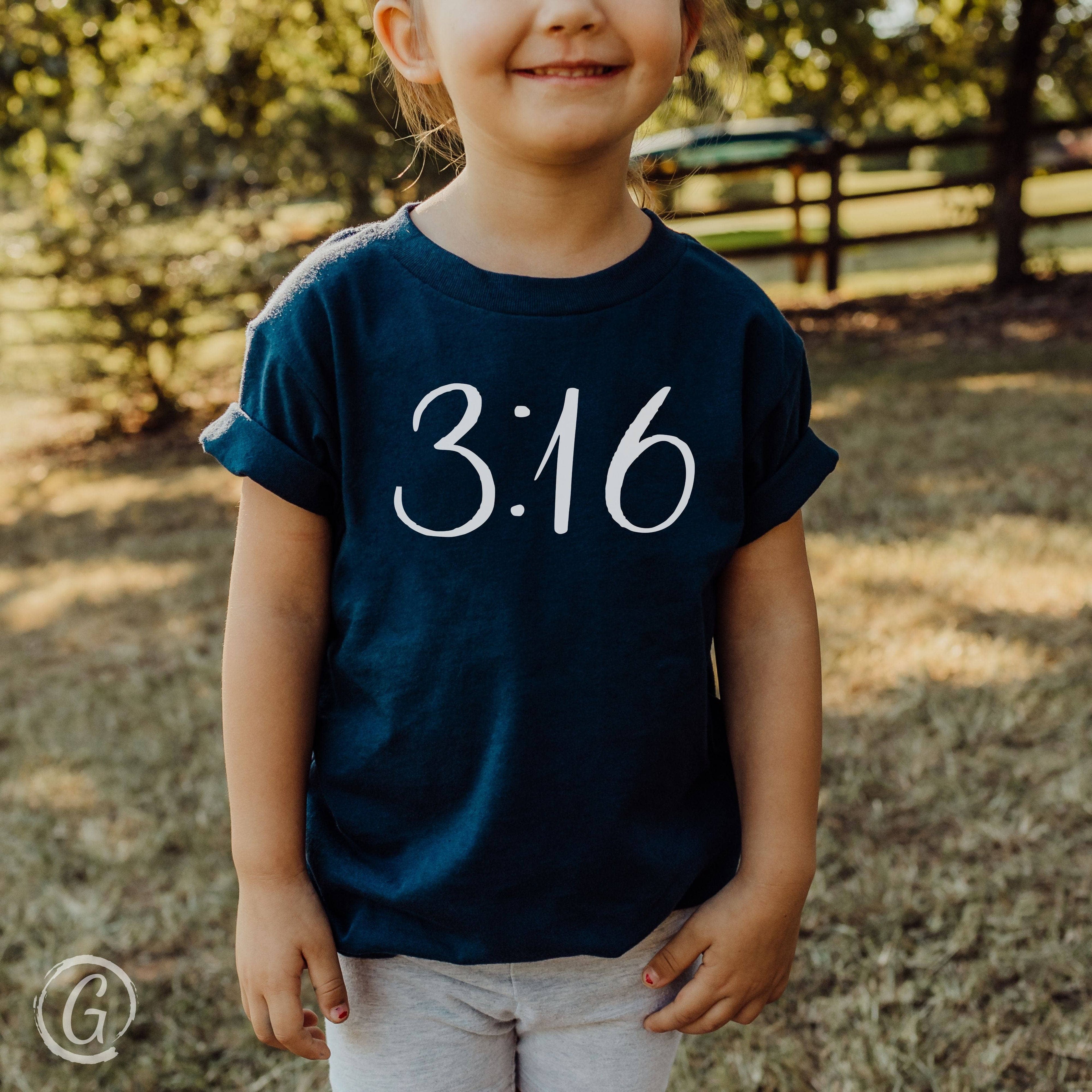 3:16 Unisex Toddler T-Shirt Navy