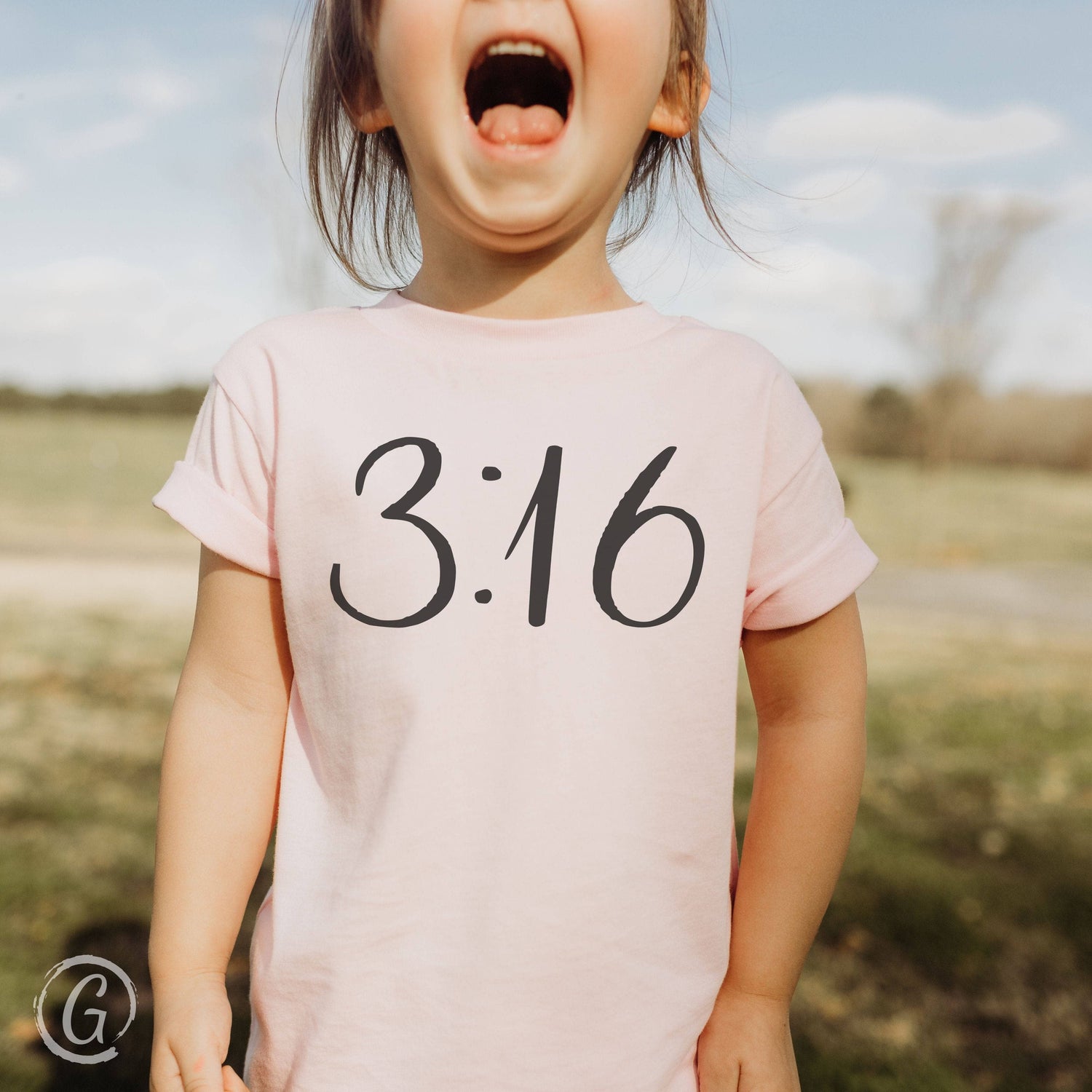 3:16 Unisex Toddler T-Shirt Pink