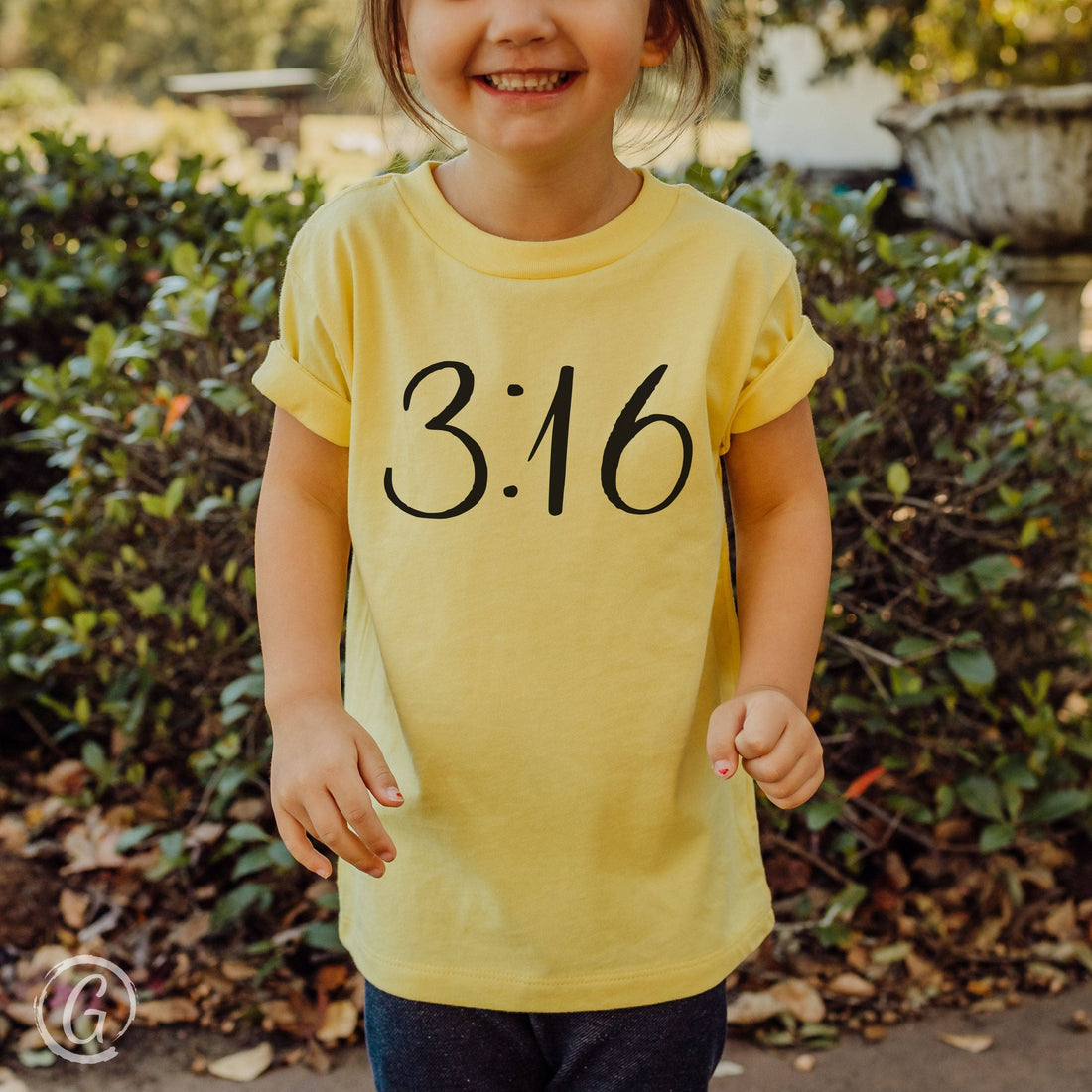 3:16 Unisex Toddler T-Shirt Yellow