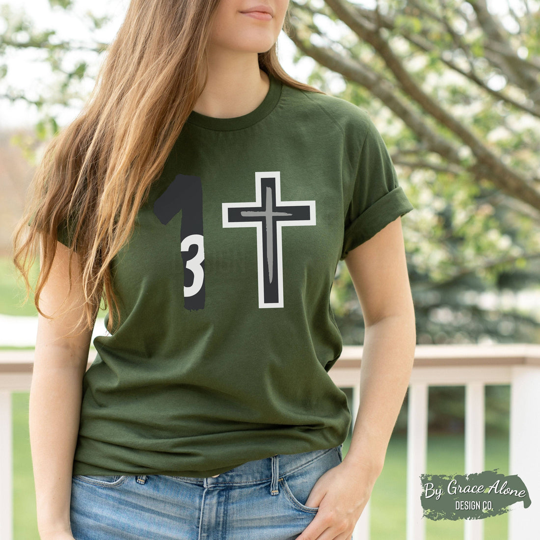 3 in 1 Holy Trinity Unisex T-Shirt Olive