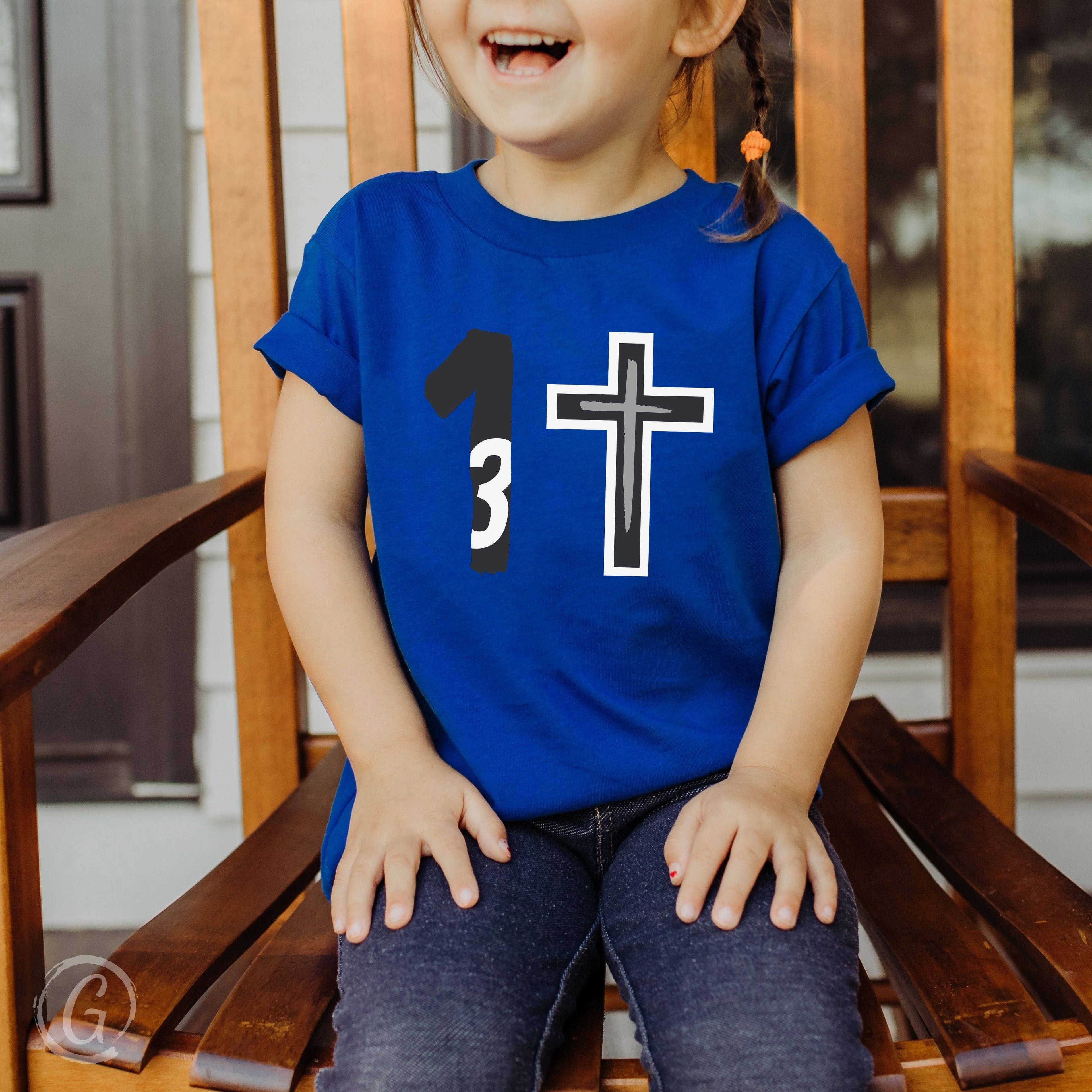 3 in 1 Holy Trinity Unisex Toddler T-Shirt True Royal