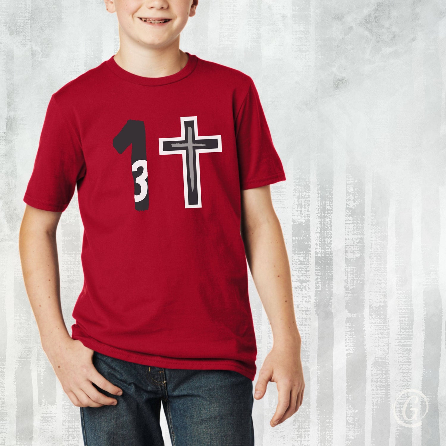 3 in 1 Holy Trinity Youth T-Shirt Red