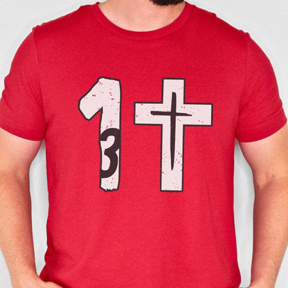 3 In 1 Triune God Unisex T-Shirt Classics Red