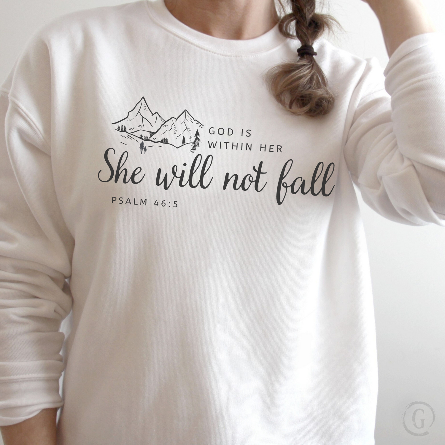 God Is Within Her She Will Not Fall Unisex Premium Christian Sweatshirt
