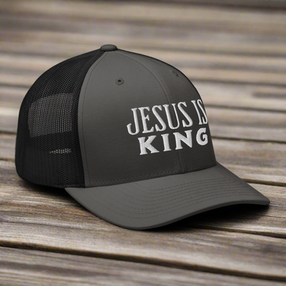 Jesus Is King Christian Trucker Hat