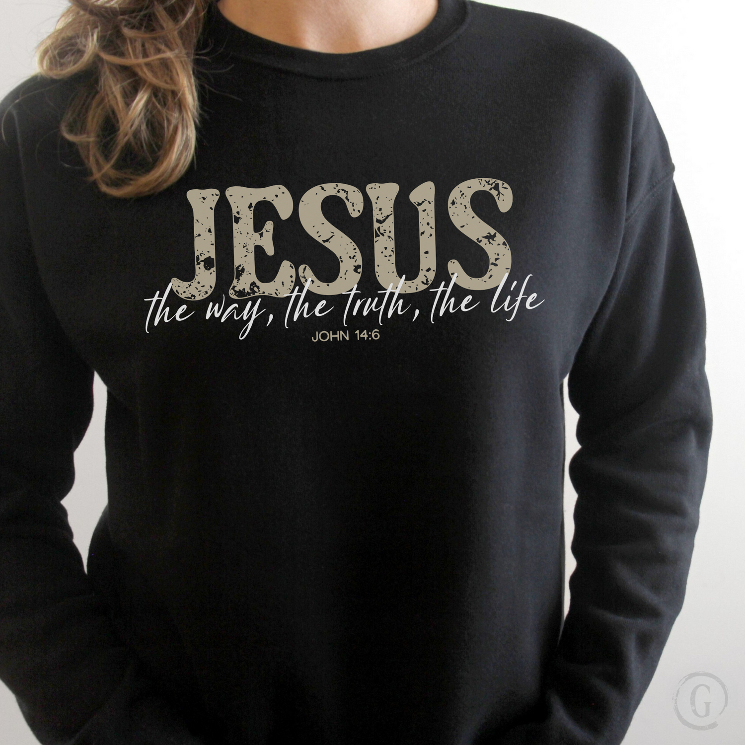 Jesus the Way, the Truth, the Life Unisex Premium Christian Sweatshirt