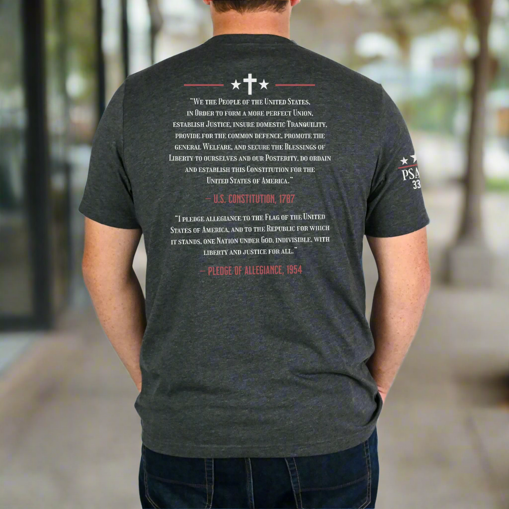 One Nation Under God Pocket-Size Print Unisex Christian T-Shirt