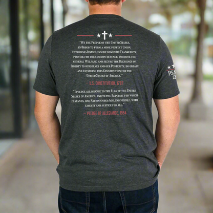 One Nation Under God Pocket-Size Print Unisex Christian T-Shirt