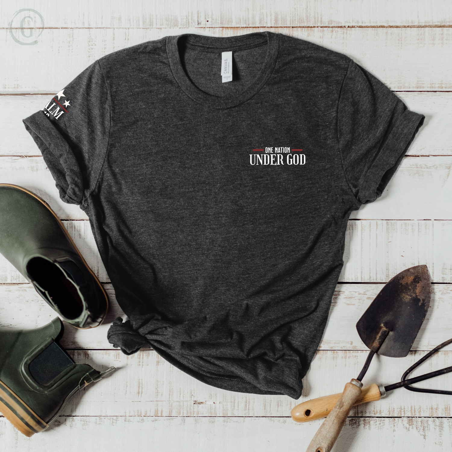 One Nation Under God Pocket-Size Print Unisex Christian T-Shirt