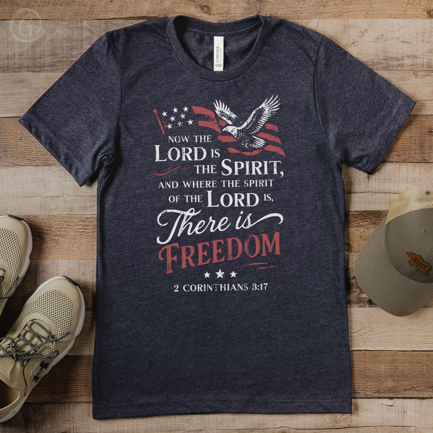 Where The Spirit Of The Lord Is, There Is Freedom Unisex Christian T-Shirt