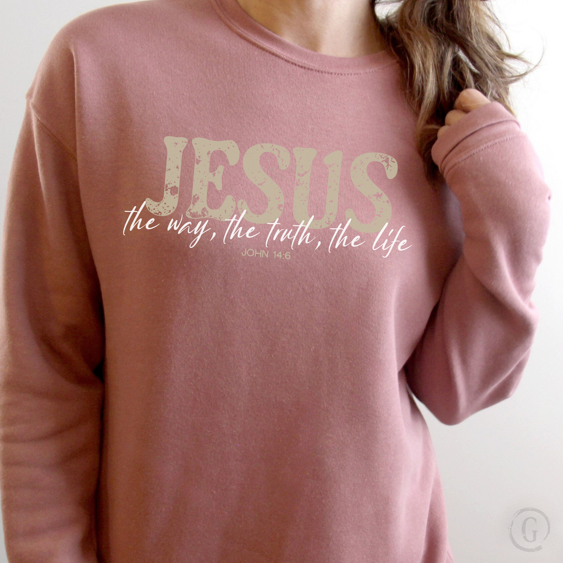 Jesus the Way, the Truth, the Life Unisex Premium Christian Sweatshirt