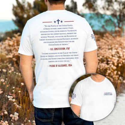 One Nation Under God Pocket-Size Print Unisex Christian T-Shirt