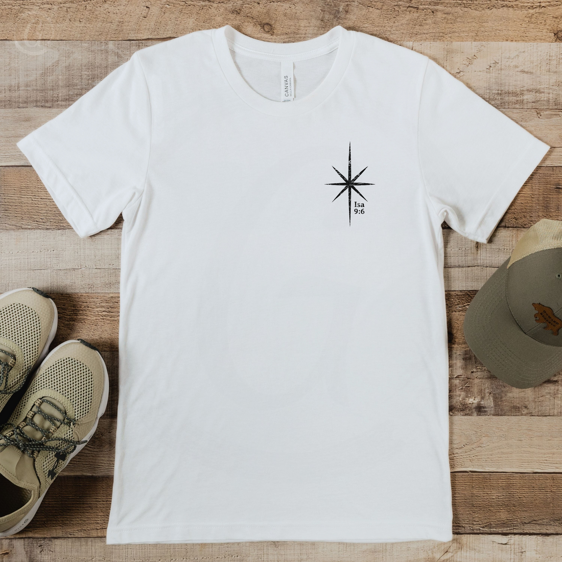 Christmas Star Isaiah 9:6 Unisex Christian T-Shirt