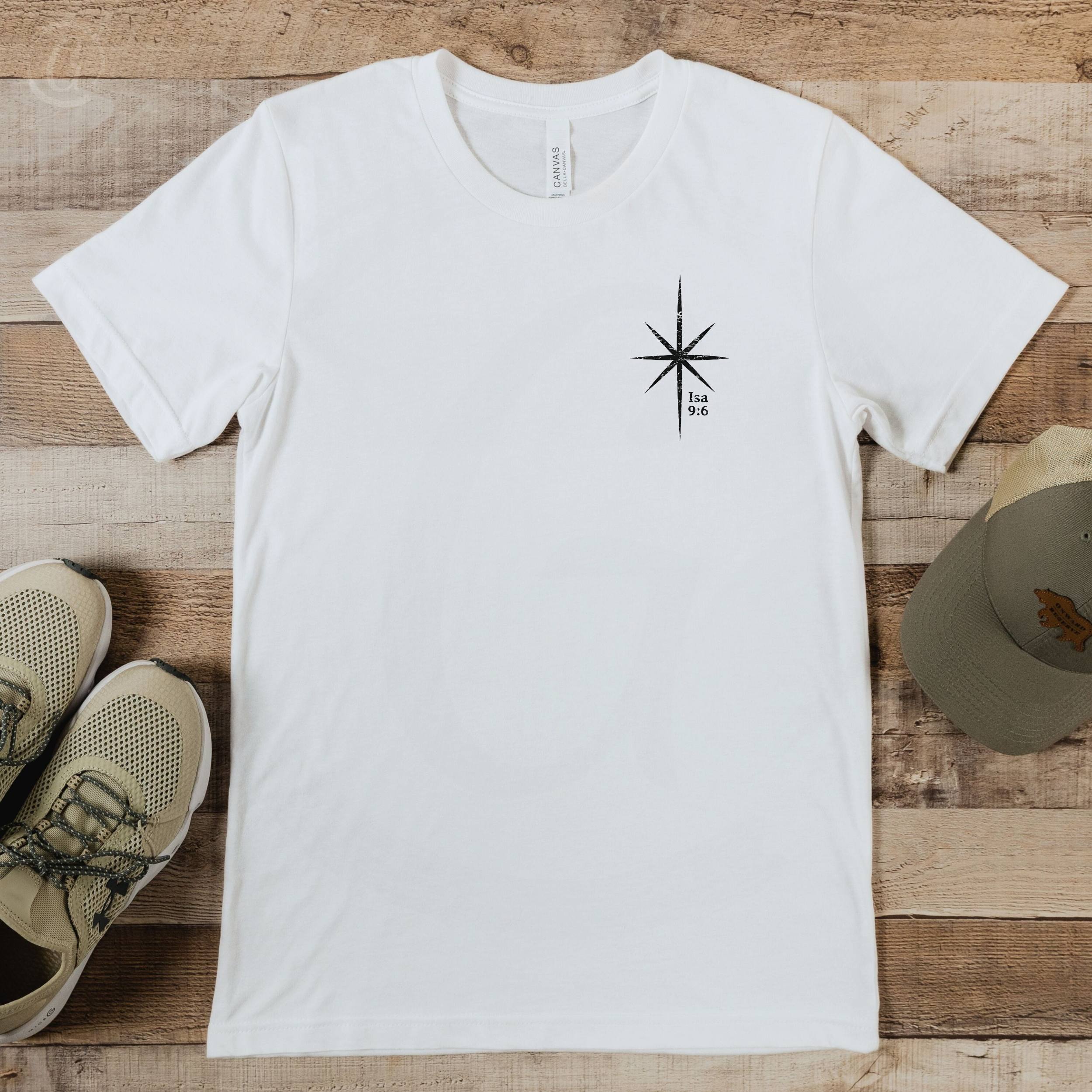 Christmas Star Isaiah 9:6 Unisex Christian T-Shirt
