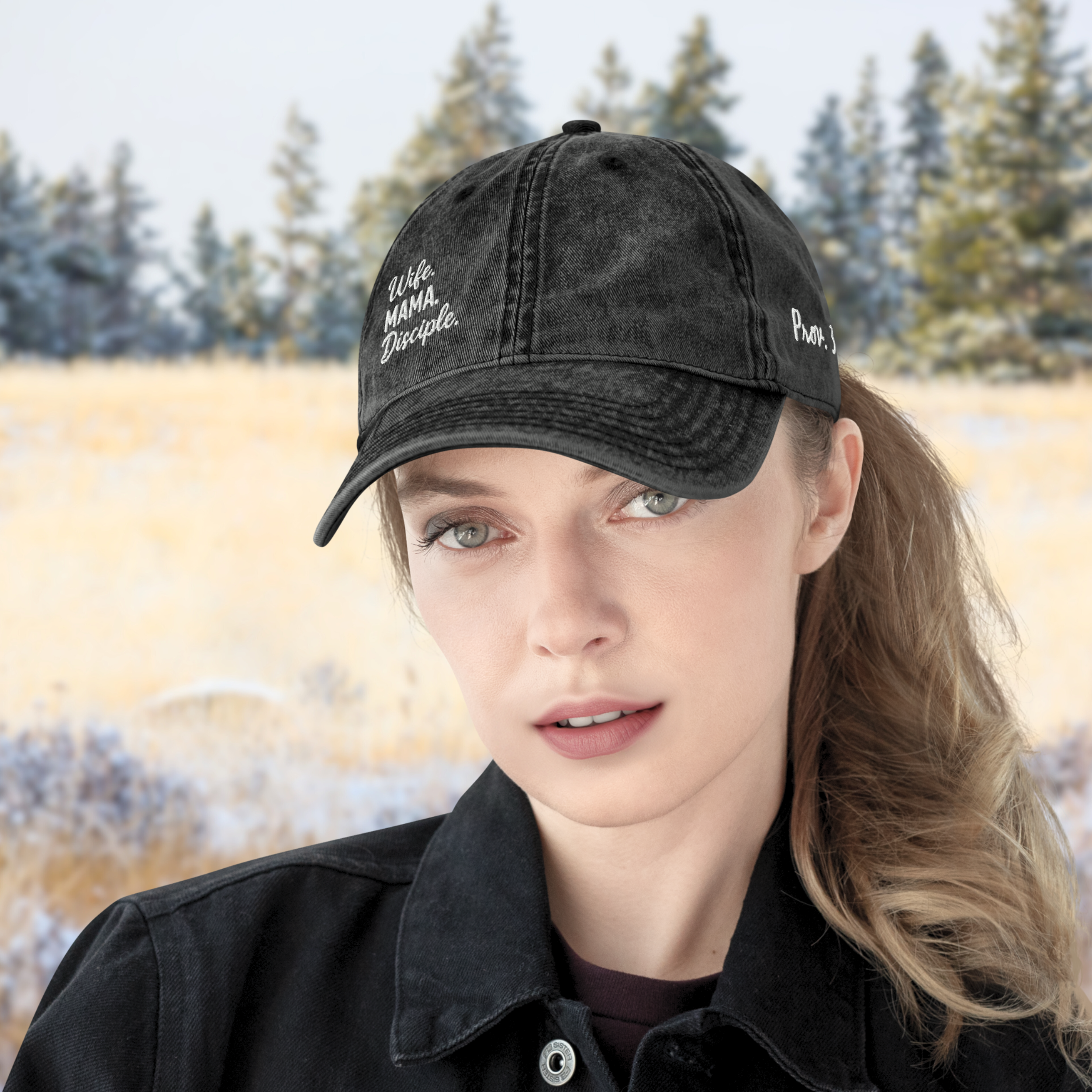 Wife. Mama. Disciple. Vintage Christian Dad Hat