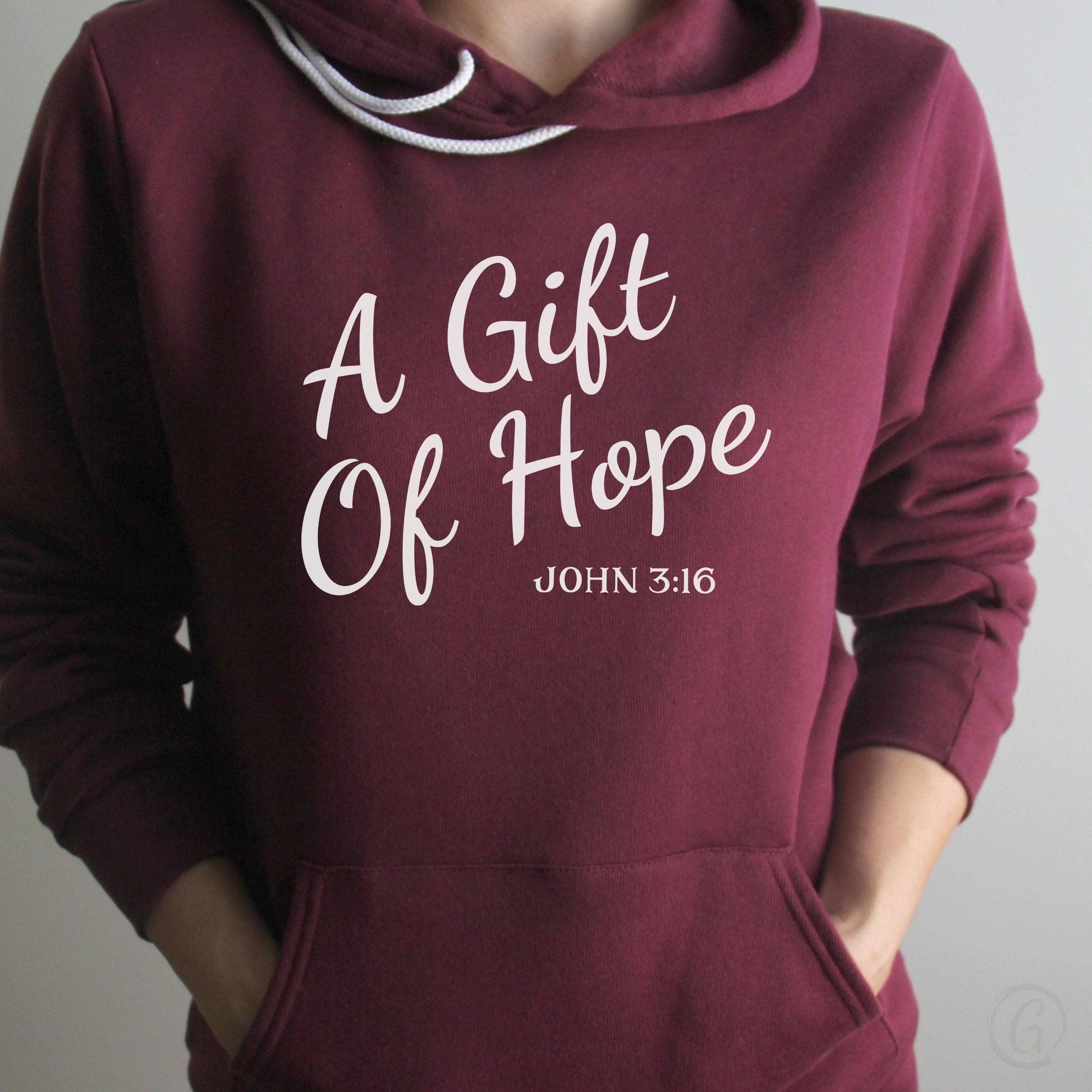 A Gift Of Hope Premium Unisex Pullover Hoodie Maroon