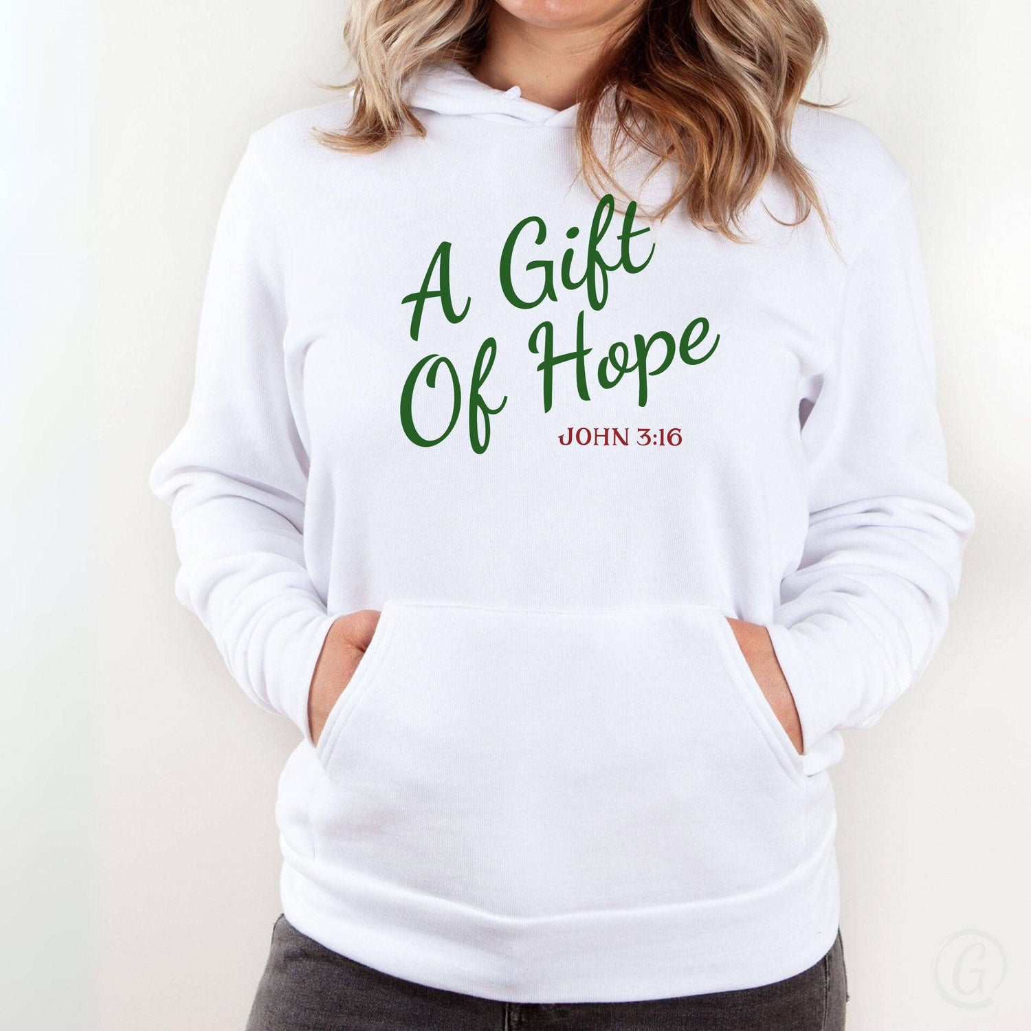 A Gift Of Hope Premium Unisex Pullover Hoodie White