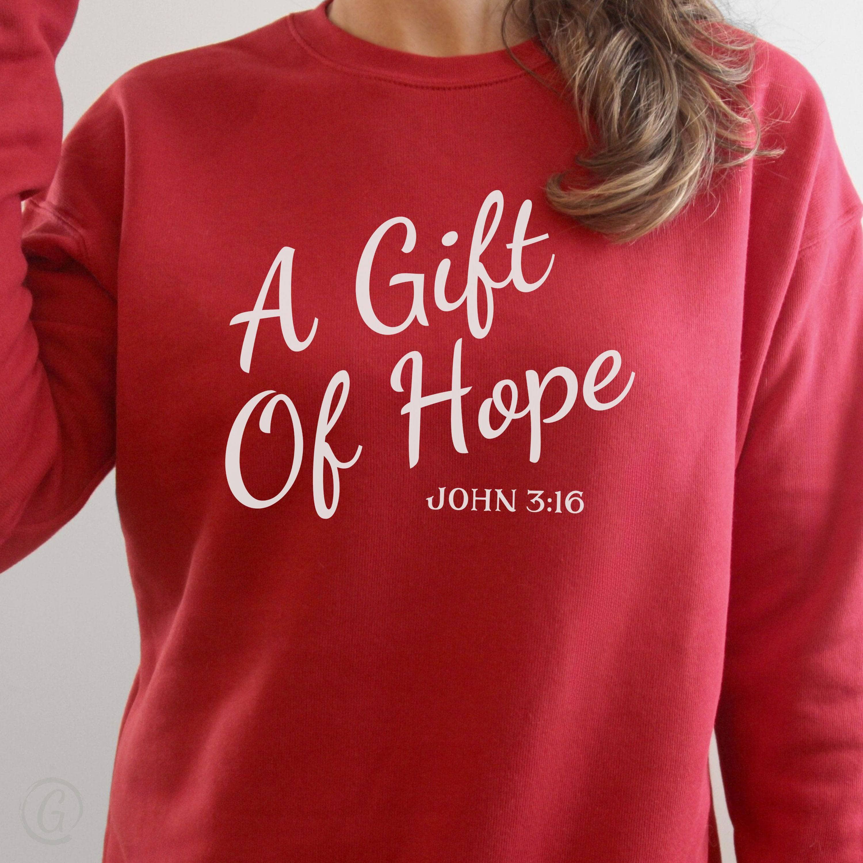 A Gift Of Hope Premium Unisex Sweatshirt Red