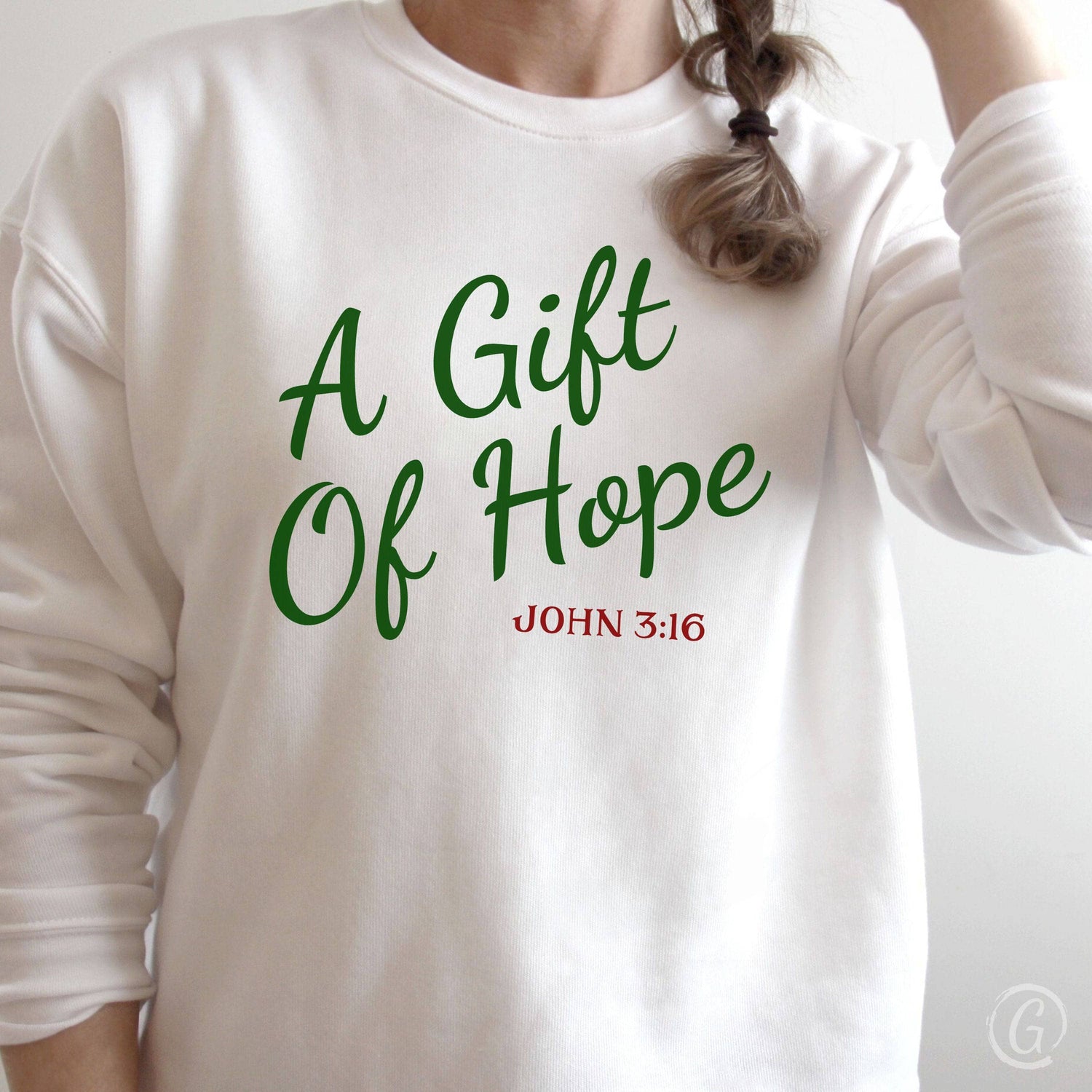 A Gift Of Hope Premium Unisex Sweatshirt White