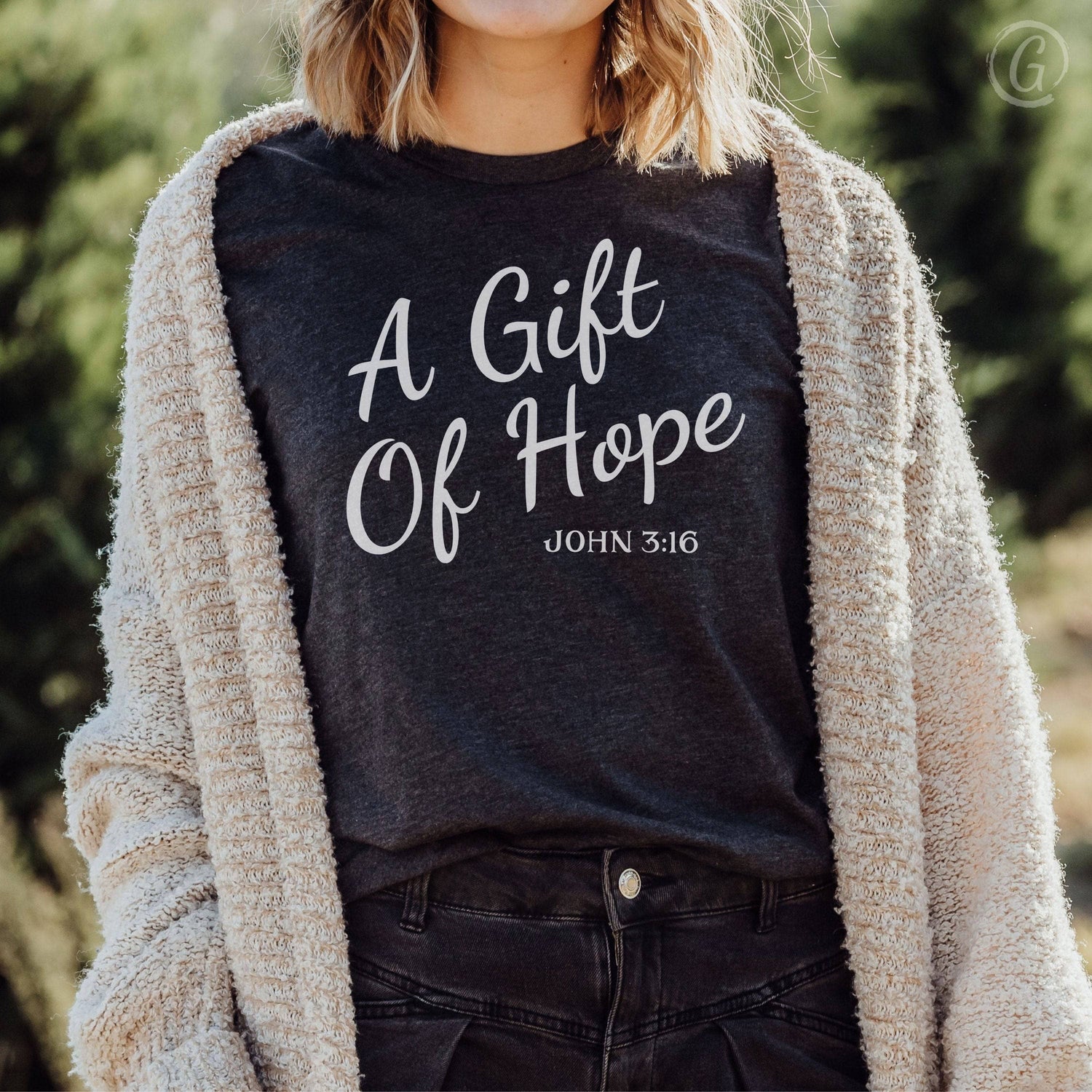 A Gift Of Hope Unisex T-Shirt Heathers Dark Grey Heather