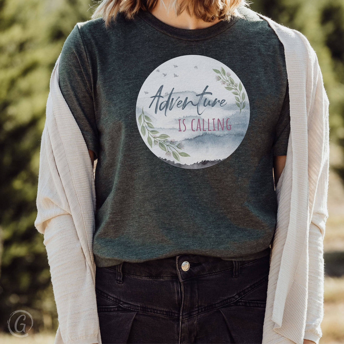 Adventure Is Calling 2 Corinthians 2:14 Unisex T-Shirt Heathers Heather Forest