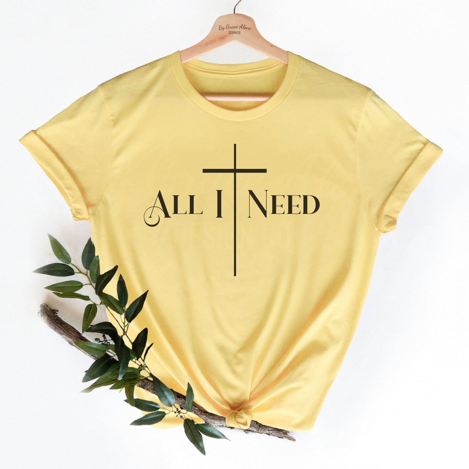 All I Need Philippians 4:12-13 Unisex T-Shirt Classics Yellow