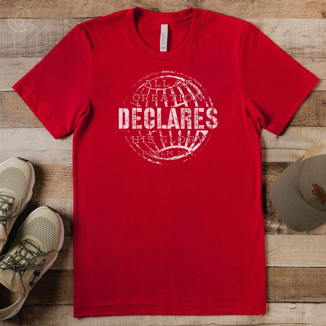 All Of Creation Declares His Glory Unisex T-Shirt Classics Red