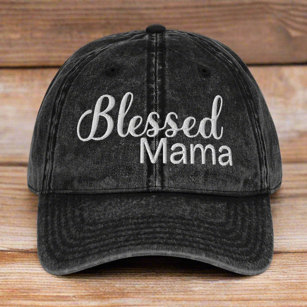 Blessed Mama Vintage Christian Dad Hat