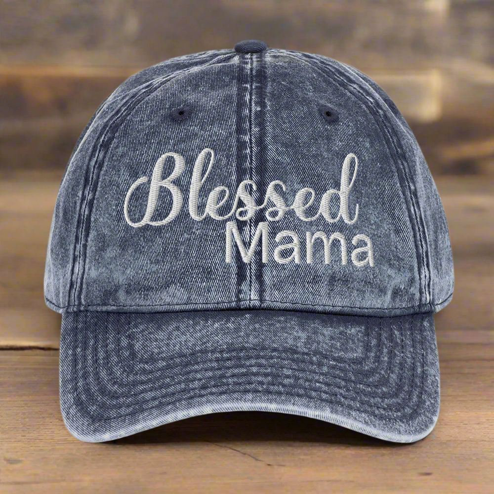 Blessed Mama Vintage Christian Dad Hat