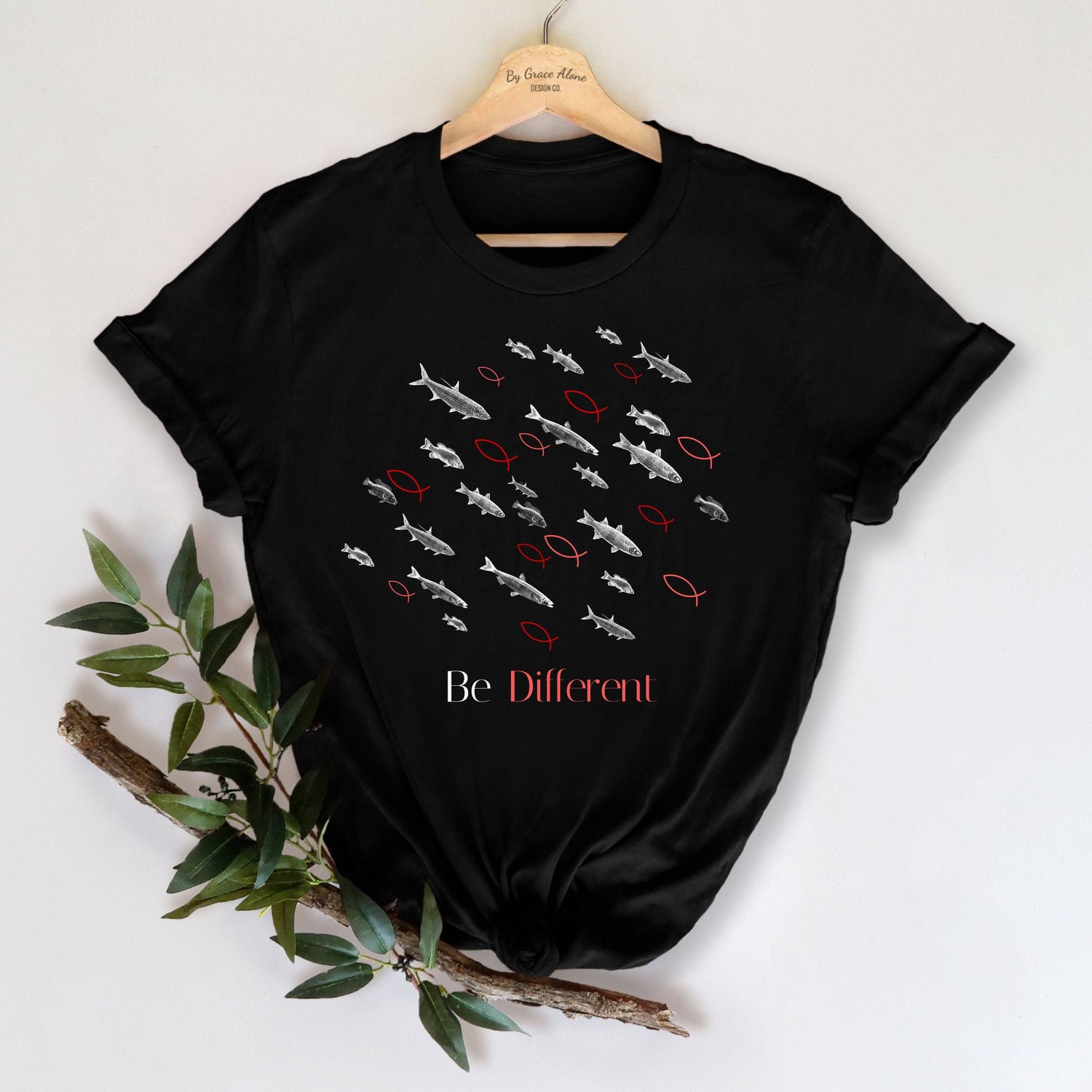 Be Different Romans 12:2 Unisex T-Shirt Classics Black