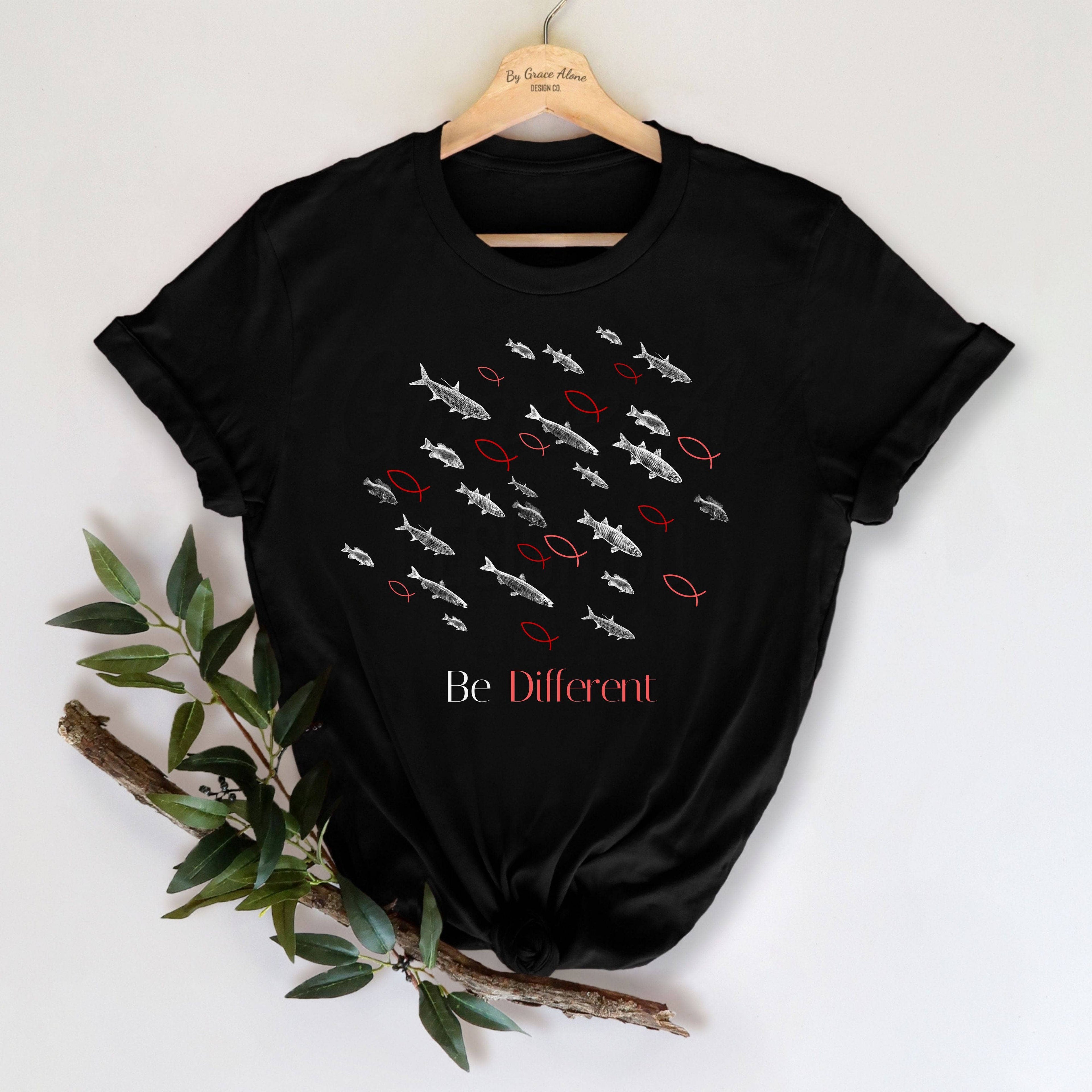 Be Different Romans 12:2 Unisex T-Shirt Classics Black